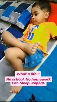 Just chilling through life like a pro 😌
Being a toddler is