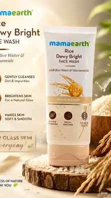 Mamaearth Rice Dewy Bright face wash
#mamaearth