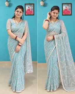 viral Pearl Sequence Net Saree 😍✨
Link चाहिए? Follow करके