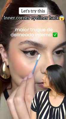 Inner corner eyeliner hack ❌
Hack failed 🫠

#recreation #re
