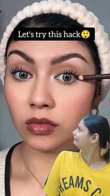 Pencil eyeliner hack✅😮 
It was mind blowing 🤯😱
.
.
.
#ree