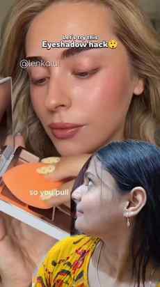 It works ladies 🤯
Save it 📌 

Sponge + eyeshadow = top eye