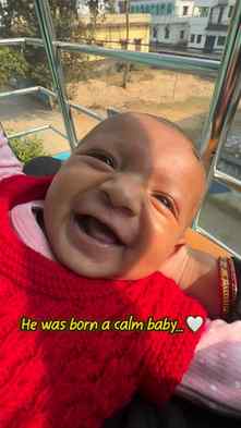 He came into this world calm, peaceful and innocent… then to