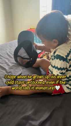 The world will teach him to grow up.
I’ll always remind him 