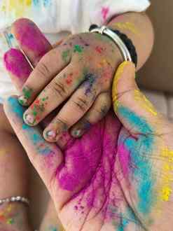 N❤️
#holifestival 
#myfirstholi❤️🧡💛💚💙 
#holi2k26