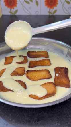 घरी जर टोस्ट असले ना हे तुमी नक्की बनवा #recipe #desert #tre
