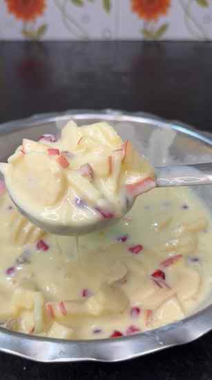 फक्त एकदा हे बनून खावा#recipe #fruite custerd #maharashtra #