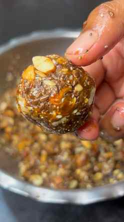 कमी खर्चात ड्रायफ्रूट लाडू #recipe #trending #maharashtra #v