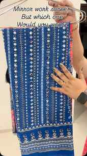 Mirror work saree from @meeshocreatorclub @meeshoapp comment