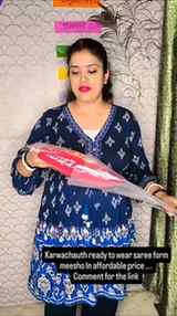 🌙✨ Karwa Chauth look, now super easy! ❤️
Ready-to-wear sar