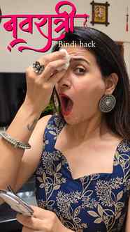 Navratri ready in 2 minutes ❤️
If you love wearing a bindi b