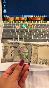 Happy Birthday 'Gandhi Ji'
I wish you always stay with me as