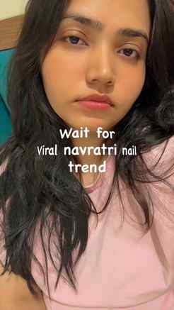 Viral navratri nail trend 🎀Comment for the prompt 💅🏻
.
.