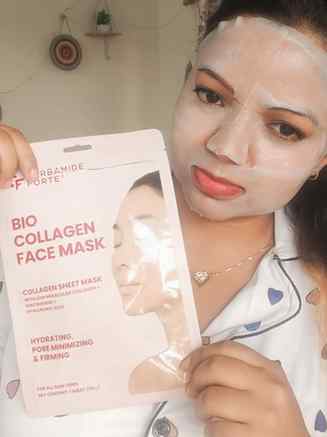 #pr carbamide forte Bio collagen mask..✨🌸..
.
.
#skincare #