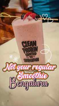 Protein drinks in a café?
We always relate protein drinks w