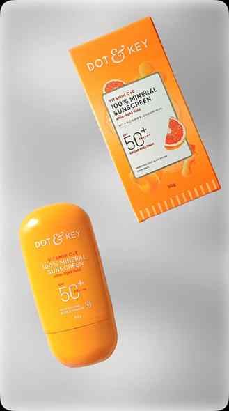 Sun-safe, glow-ready. ☀️💛 Dot & Key 10% Mineral Sunscreen f