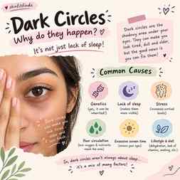 Dark circles? 👀✨
They’re not always caused by lack of sleep