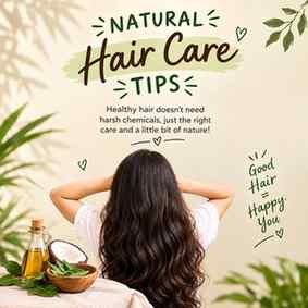 🌿✨ Natural Hair Care Tips for Healthier Hair! ✨🌿
Healthy