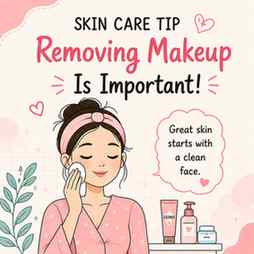 ✨ SKIN CARE TIP: Removing Makeup Is Important! ✨

No matter 
