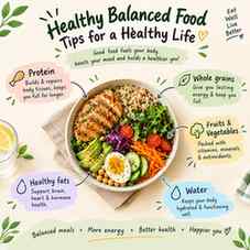 🥗 Healthy Balanced Food Tips for a Healthy Life! 💚
Small