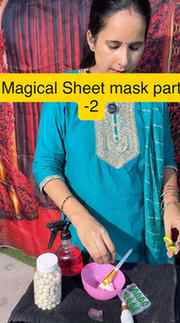 Magical sheet mask part -2 #facial #facialskincare #skinglow