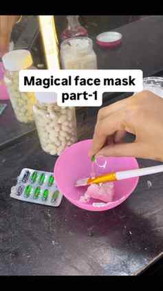 Magical facial mask part 1 #facial #skincare