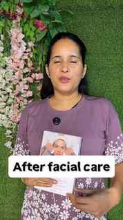 Facial after care #facial #skin #skincareroutine #skinglow_b