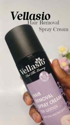 Say goodbye to shaving with vellasio hair removal spray crea