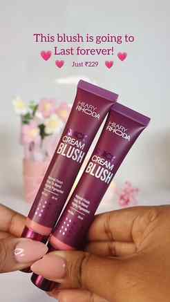 ₹229/- only for this highly pigmented Quick Cream Blush 💗✨
