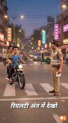बैरीकेडिंग को ले भागे #3DCartoon #FunnyVideo #HindiComedy #C