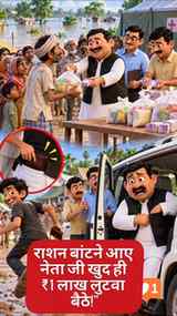 चोरी हुआ नेताजी का पर्स #3DCartoon #FunnyReels #HindiComedy 