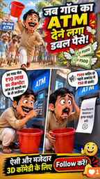 पगले ATM ने ₹100 की जगह ₹500 देना शुरू कर दिया! 😱 फिर जो हु