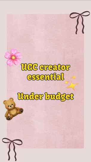 Your UGC videos don’t need an expensive setup to look premiu