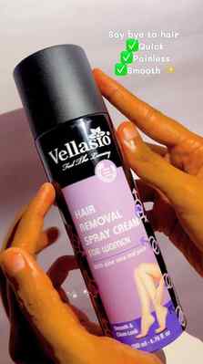 No wax no razor , try this spray cream for hair removal in 8