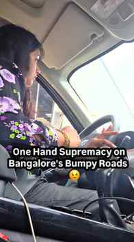 POV: You're a girl who loves to drive in namma bengaluru 😎�