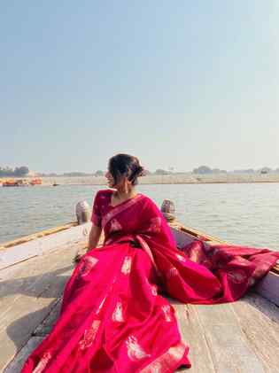 In the lap of ganga 🌊❤️