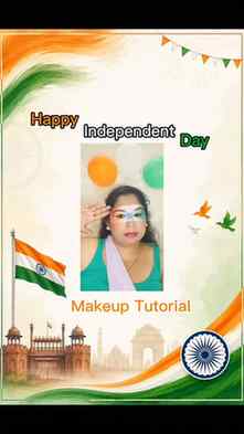 Happy Independence Day
Creative Makeup Tutorial 
Lets create