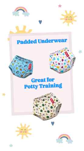 Padded Pants best for potty training

Lets help the environm