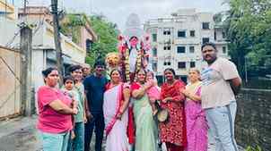 My family’s 21st Pooja and still counting 
Maa Asche Bochor 