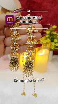 Girls, don’t buy jhumkas before watching this! 😍✨
These Mee