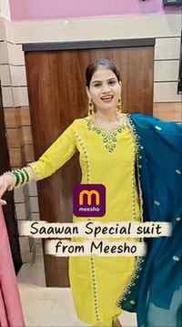 Saawan special suit from Meesho✨
Comment for link 🔗 
@meesh
