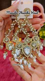 POV: You found the prettiest jhumkas on Meesho without break