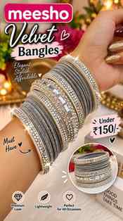 ✨ Meesho Velvet Bangles that look WAY more expensive than th