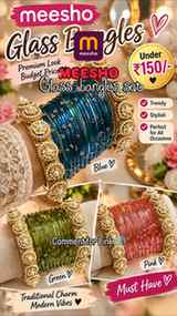 ✨ Meesho Glass Bangles Set ✨
Festive, elegant & absolutely g