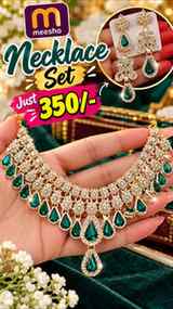 ✨ Meesho Necklace Set for JUST ₹350! 😍💚
Looks so much more