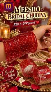 ❤️ लाल चूड़ियाँ = instant desi glow ✨💃
Meesho se itni prett