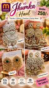 ✨ Meesho Jhumka Haul Under ₹250! 😍
POV: You found gorgeous