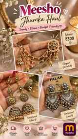 ✨ Meesho Jhumka Haul 💕 — trendy & gorgeous jhumkas at budge