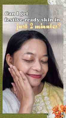 Can I get festive-ready skin in just 2 minutes? ✨🌼
I’ve be