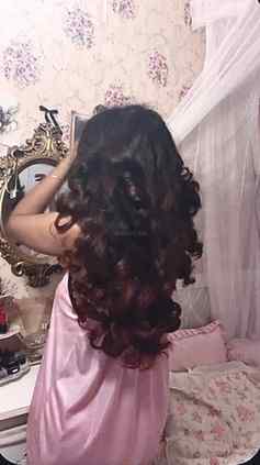 First time trying sock curls ✧˖°.
{overnight sock curls, 90